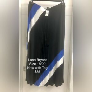 Lane Bryant Black and Blue Skirt